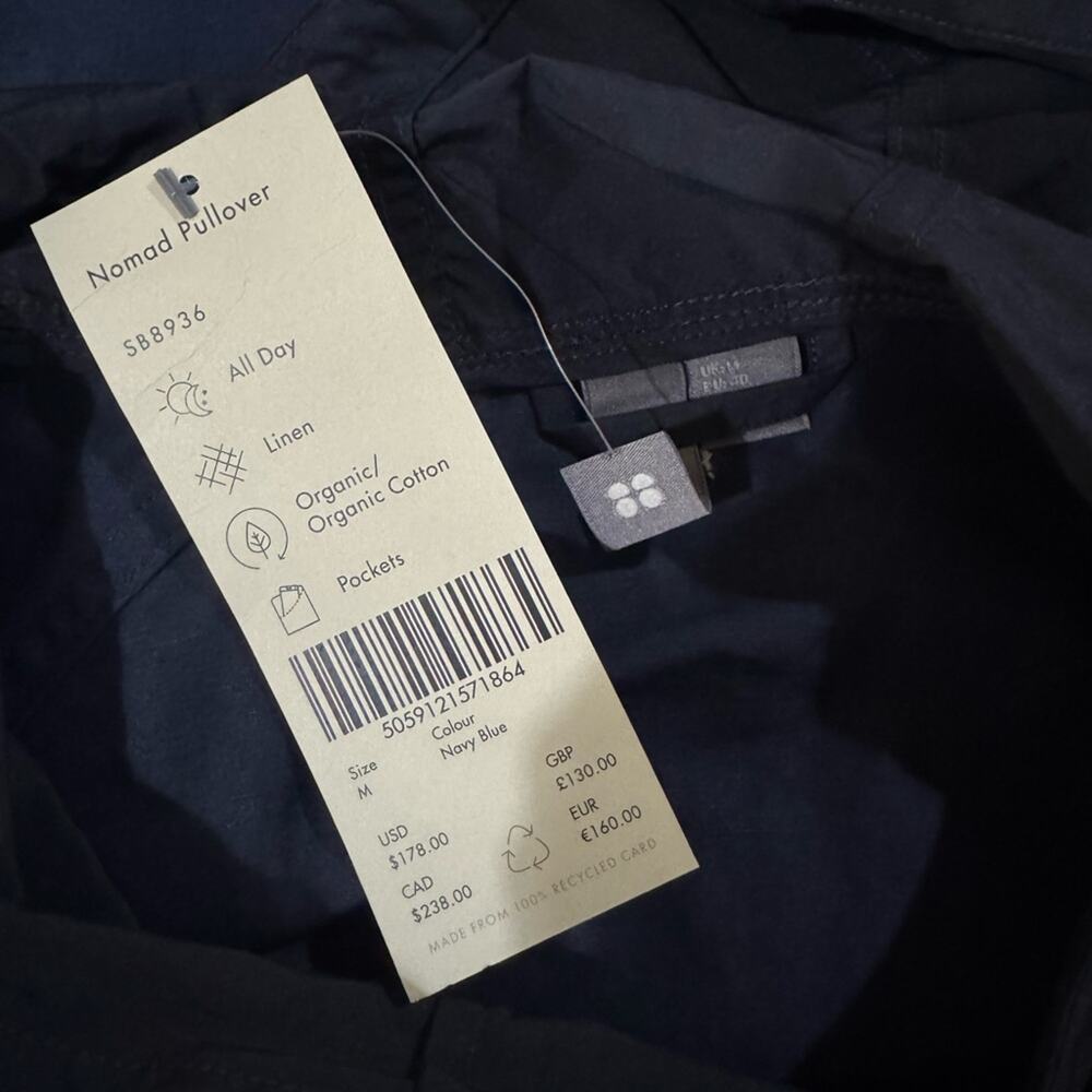 SWEATY BETTY Nomad Pullover - Navy Size M - Picture 7 of 7